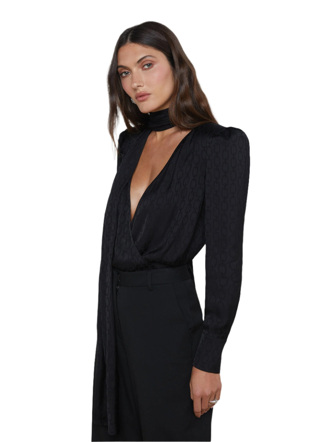 L'Agence Cambria Tie-Neck Blouse- XS