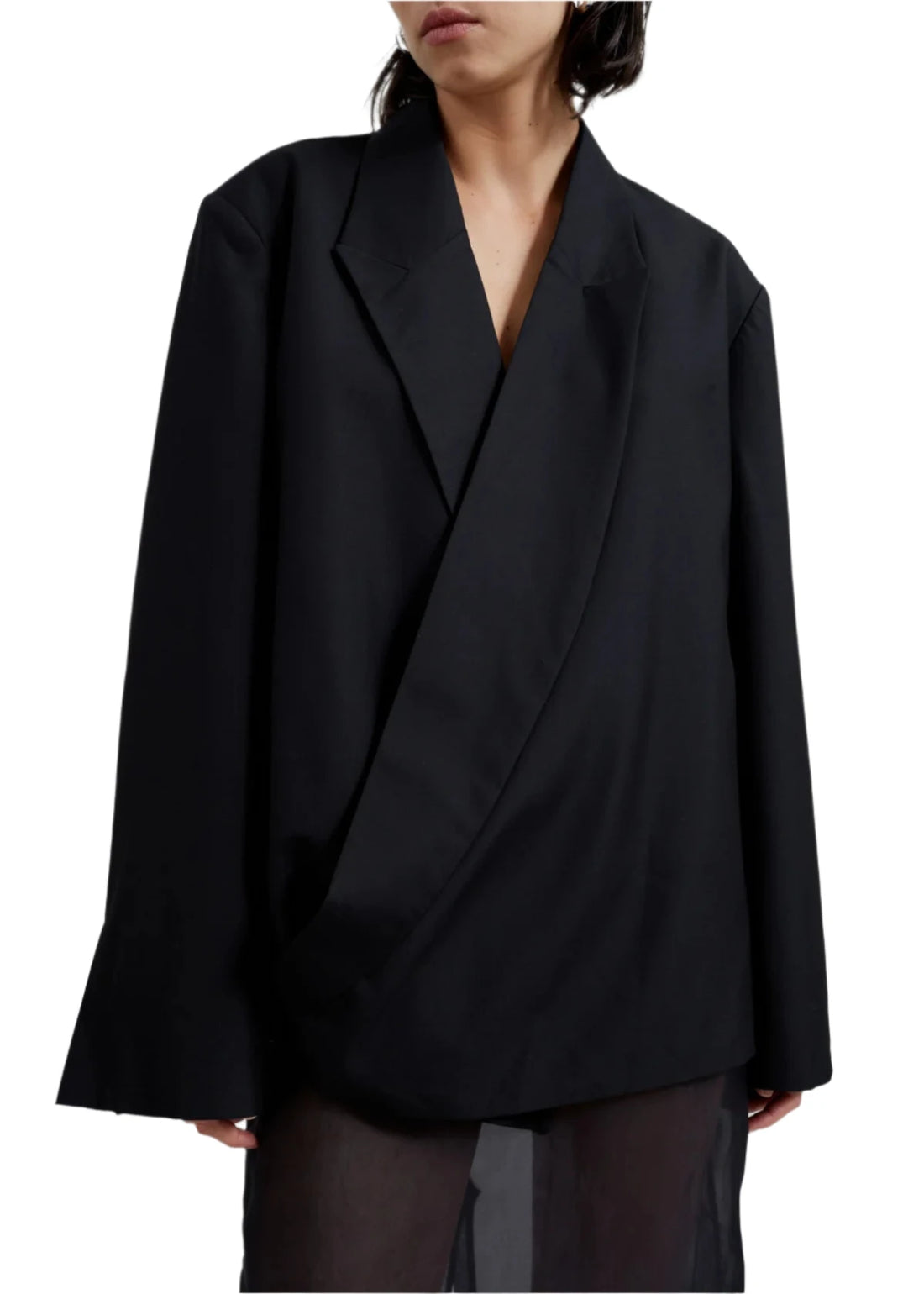 The Frankie Shop Geneva Wrap Blazer- S