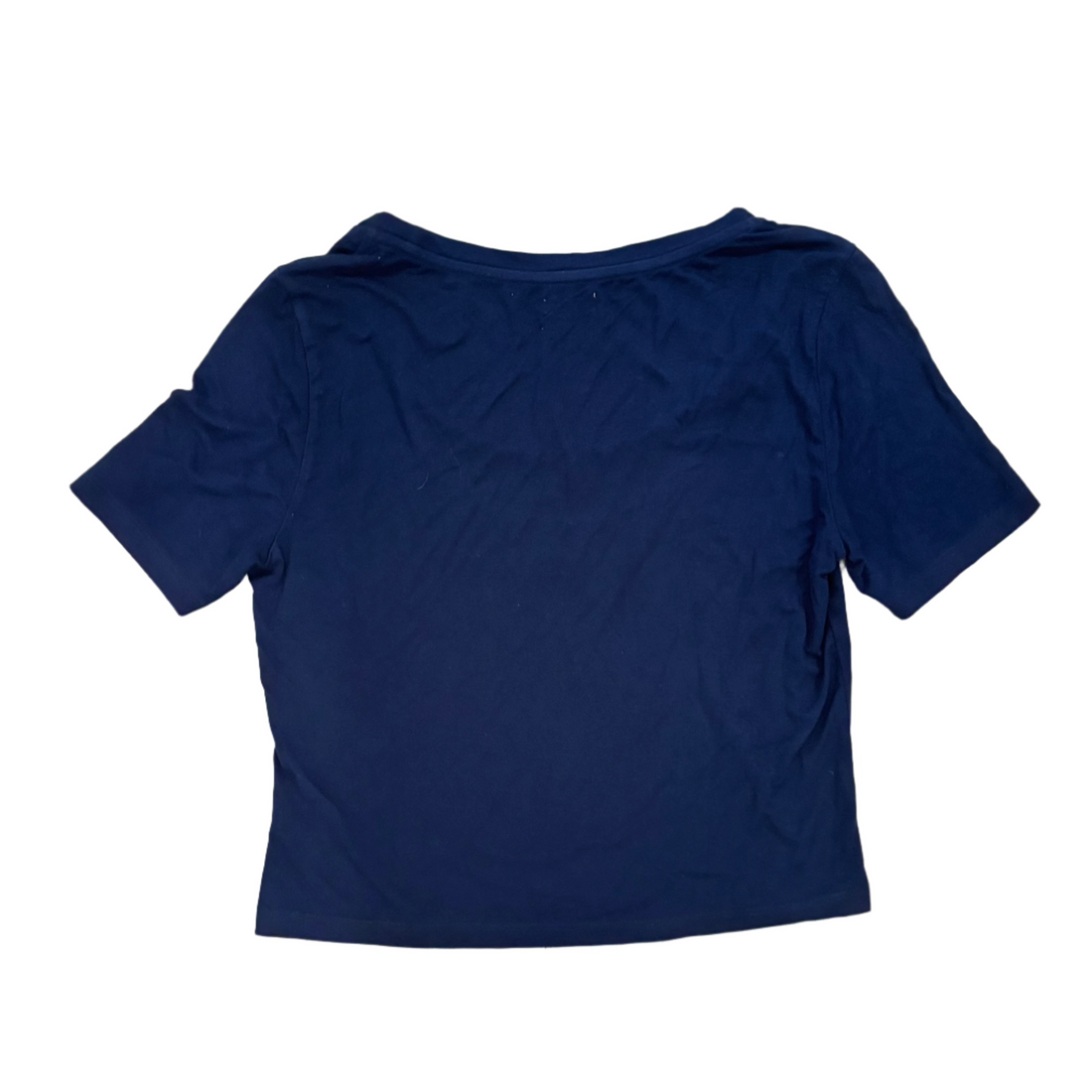 L'Agance Donna Cotton Cropped Tee Midnight - S