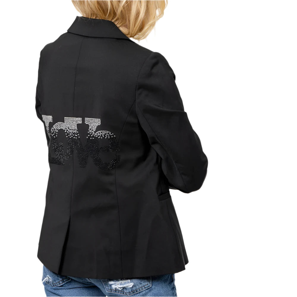 HipChick Crystals Ombre Love Blazer- 4