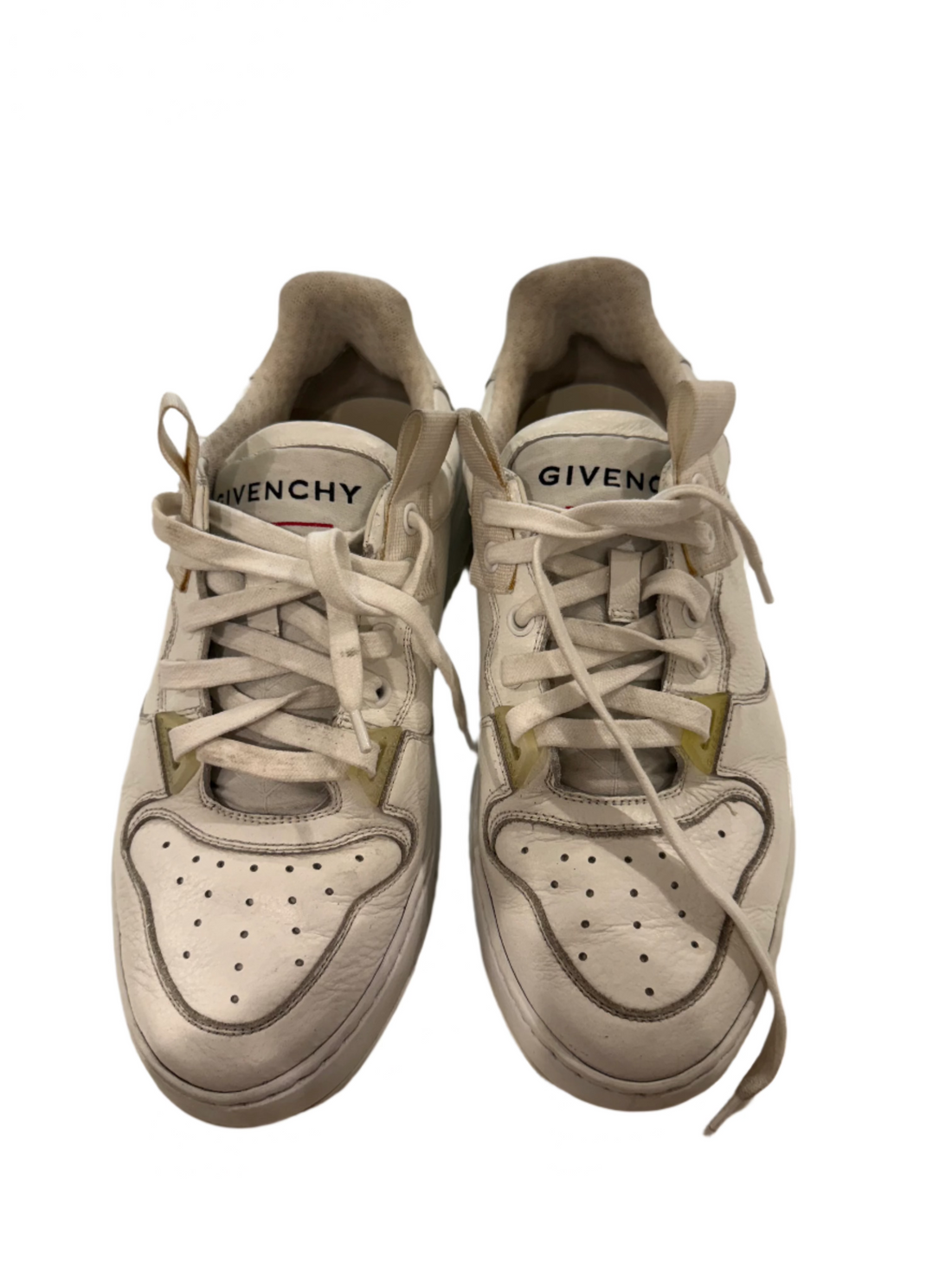 Givenchy White Leather Wing Sneakers- 39