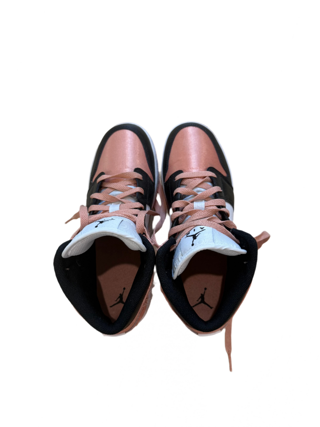 Jordan 1 Mid Sneakers Peach- 7Y/ Women's 8.5