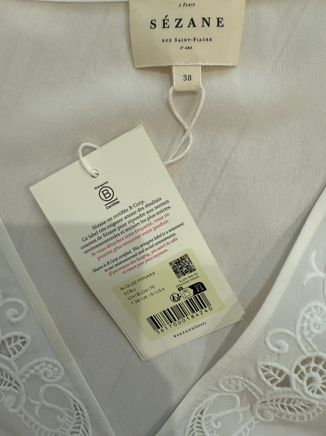 Sezane Minara Blouse - 38