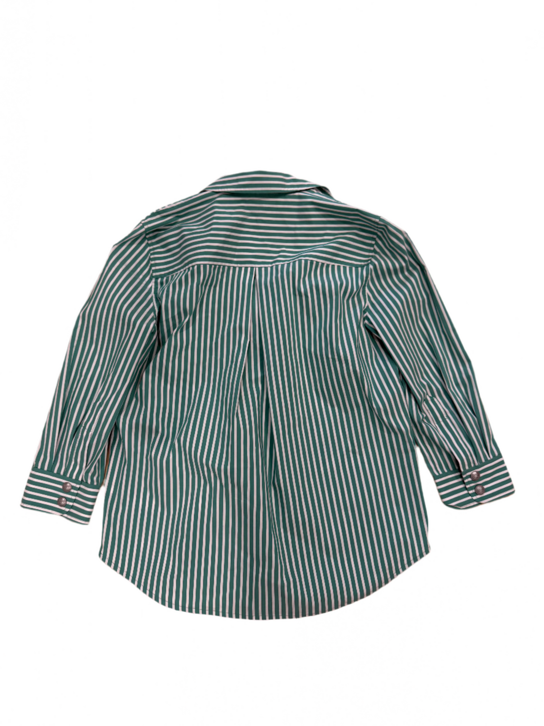 L'Agence Silver Button Up Blouse- XS