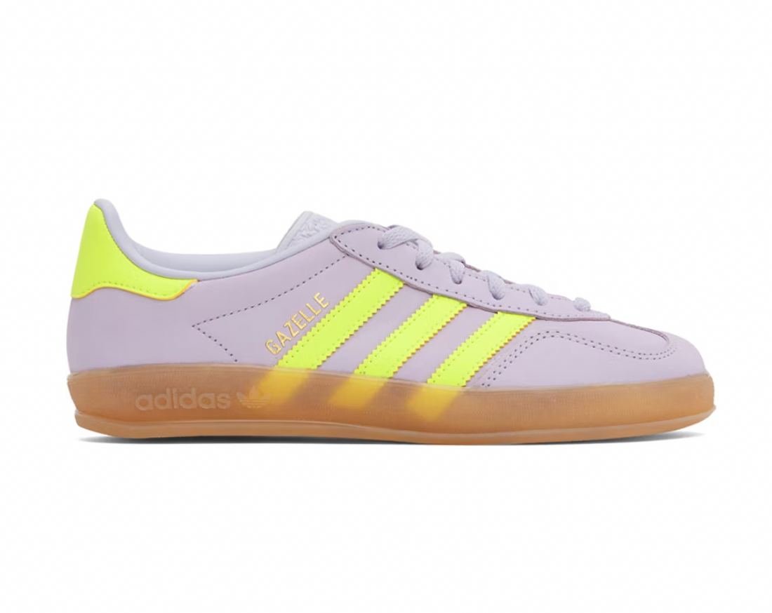 Adidas Originals Gazelle Indoor Magic Lavender/Yellow Women's- Size 8