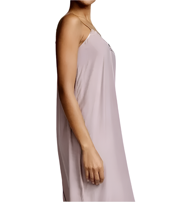 ATM Silk Charmeuse Slip Dress Mauve- S