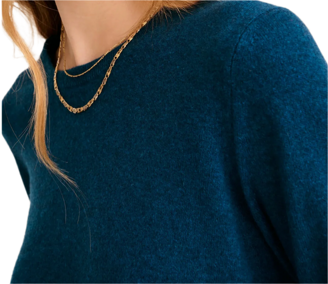 Naadam The Original Cashmere Sweater Peacock Blue- XS