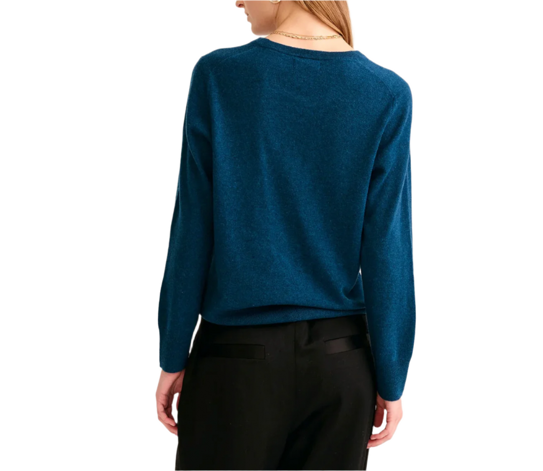 Naadam The Original Cashmere Sweater Peacock Blue- XS