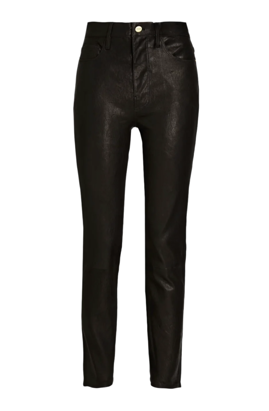 Frame Le Skinny De Jeanne Leather Pants In Black- 24