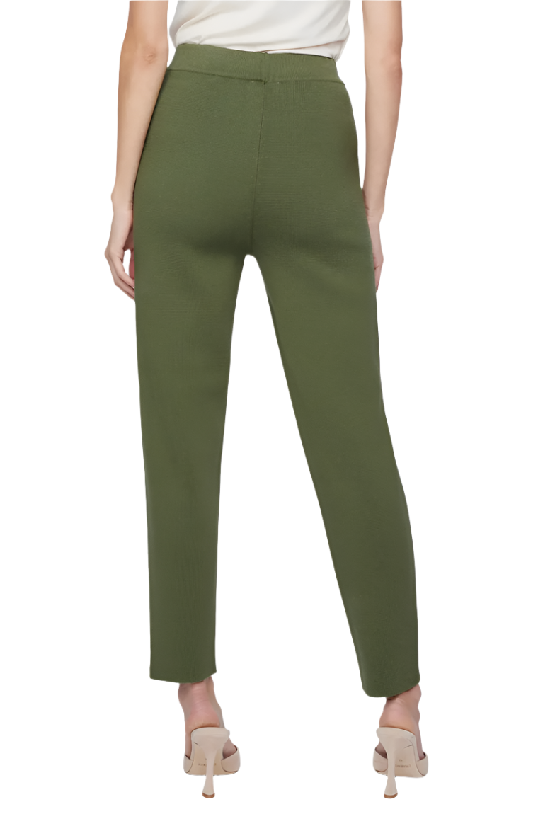 L'Agence Saskia Straight Knit Pant Clover- XS