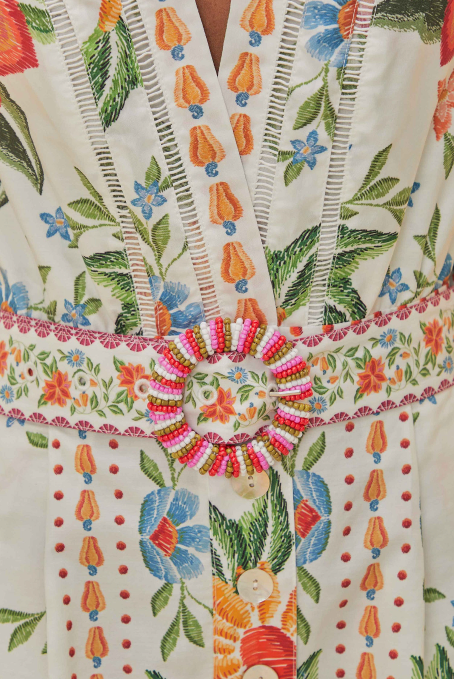 Farm Rio Bloom Garden Romper - M