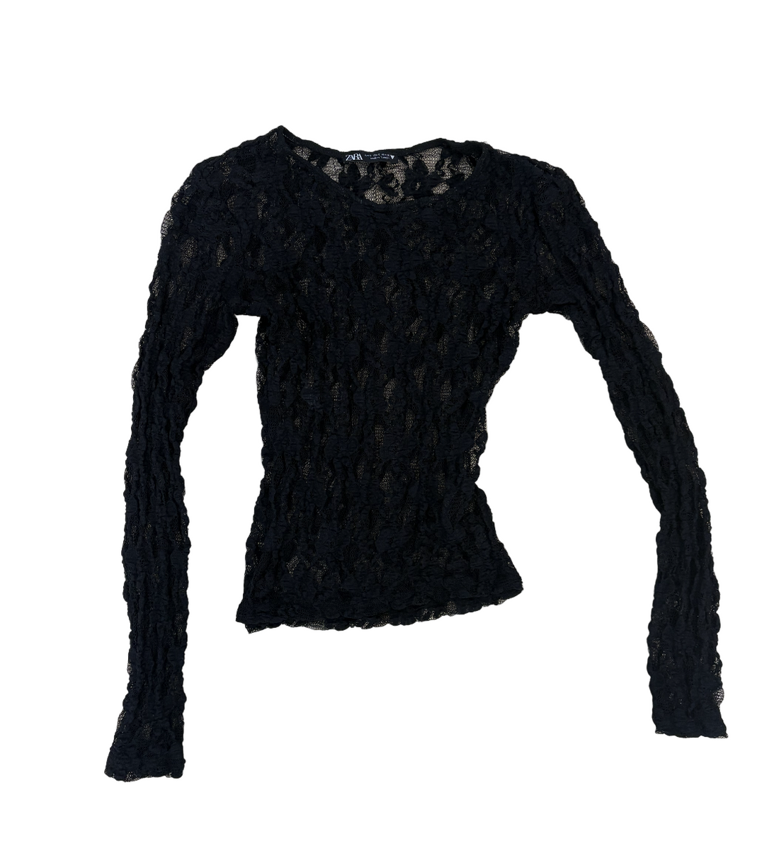 Zara Lace Longsleeve Top - S