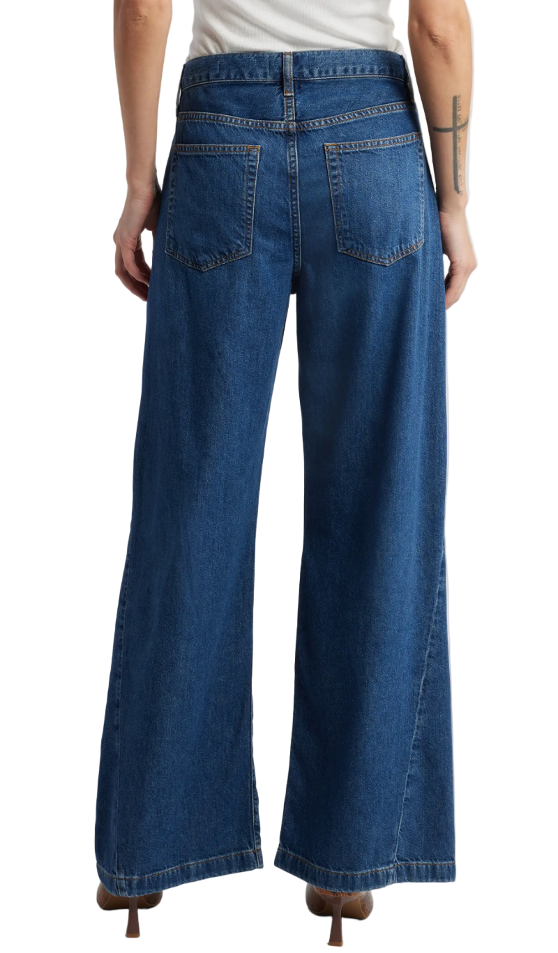 Frame Le Baggy Palazzo Wide Leg Jeans - 26