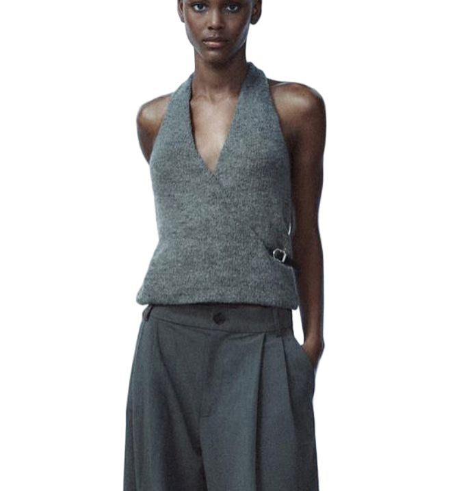 Zara Belted Halter Top - S