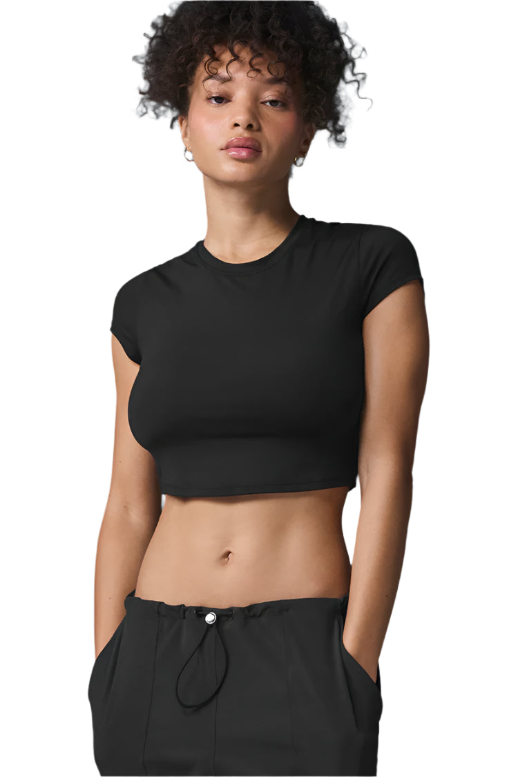 Alo Soft Crop Finesse Short Sleeve - S