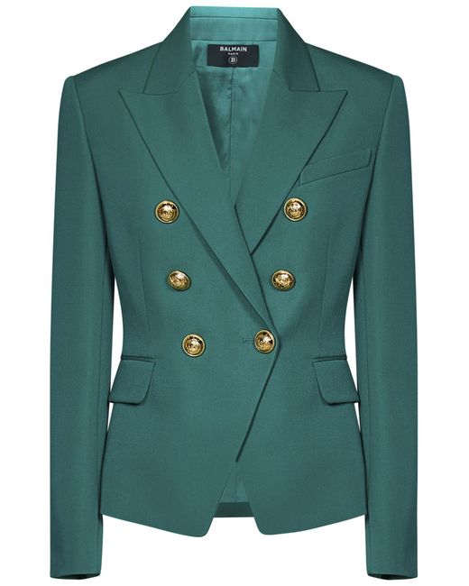 Balmain Women's Green Paris Blazer-Size 38