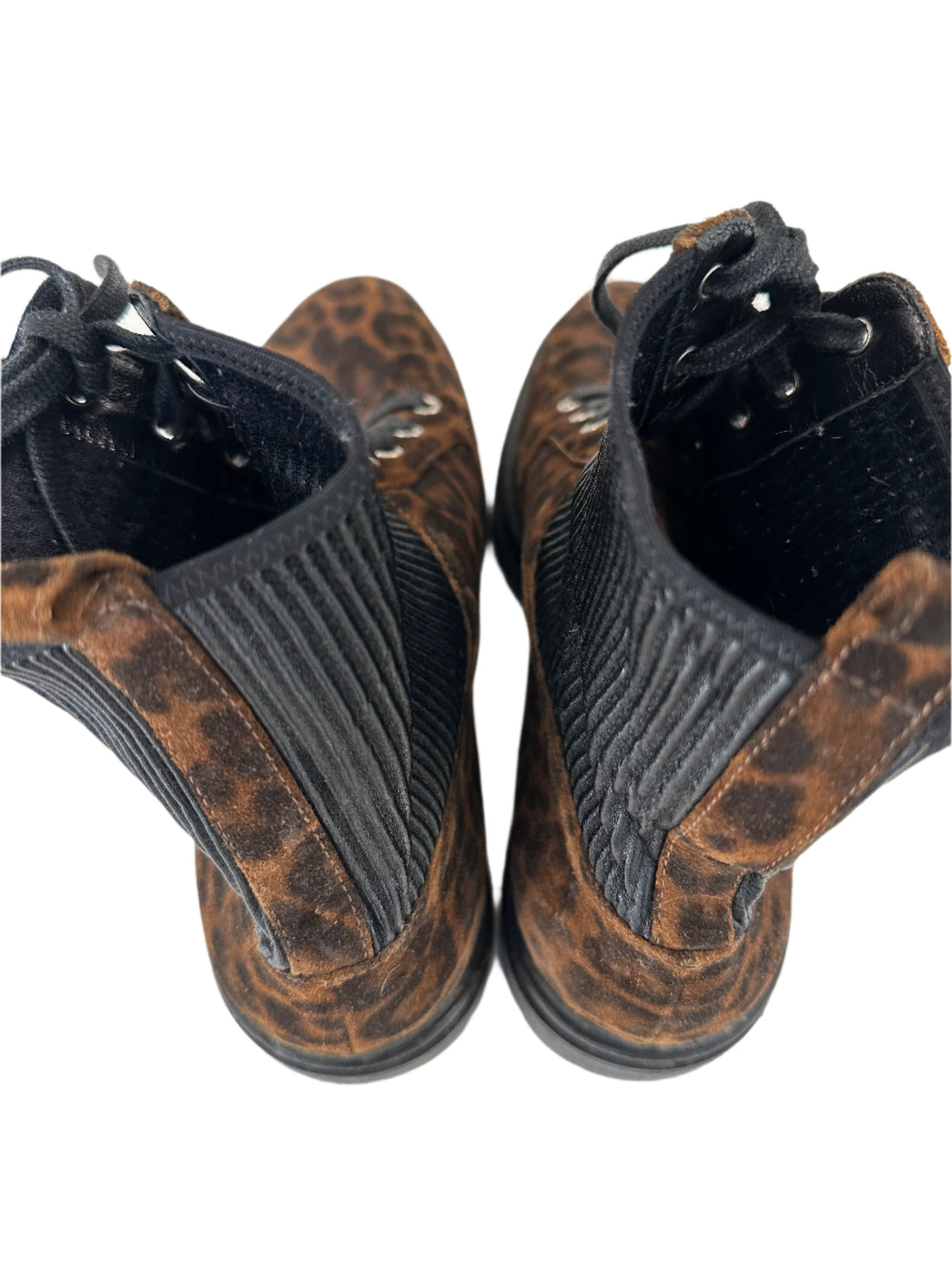 Gionvito Rossi Leopord Print Combat Boots- Size 42