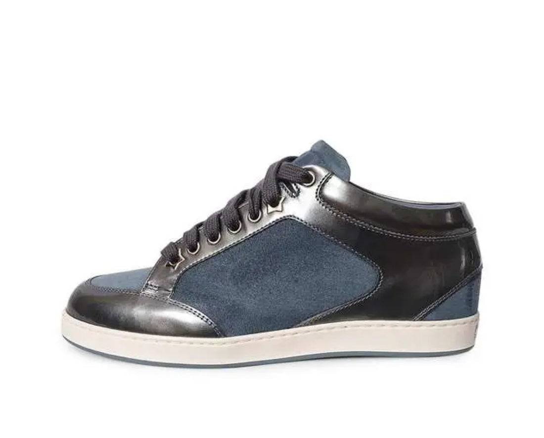 JIMMY CHOO MIAMI SNEAKERS DENIM SIZE: 38