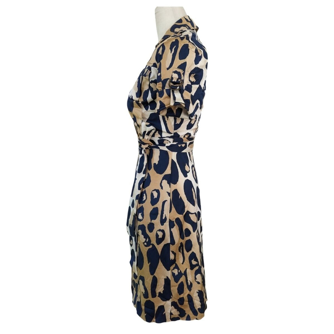 DIANE VON FURSTENBERG SAMARA ANIMAL PRINT WRAP DRESS