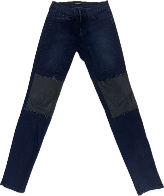J Brand - Leather Knee Jeans- Size 25