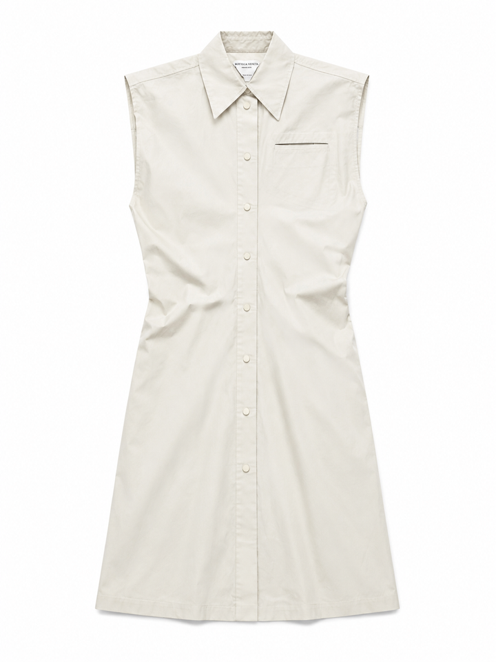 Bottega Veneta Spring 2020 Sleeveless Shirt Dress - 40