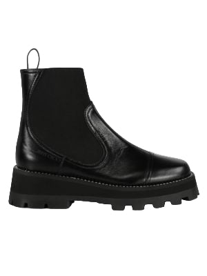 Jimmy Choo Clayton Leather Flat Ankle Boots - 39