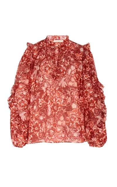ULLA JOHNSON Amalia Print Top- Size 4