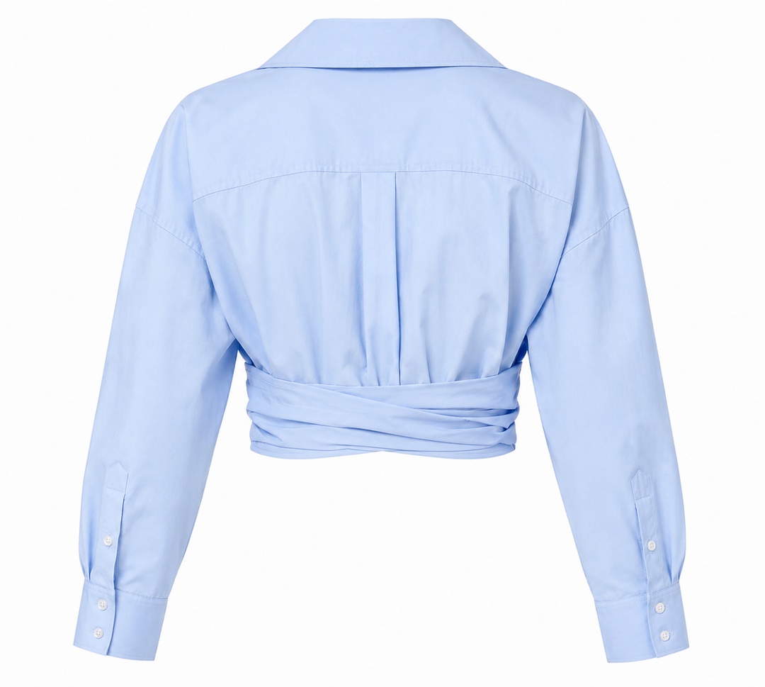 Alexander Wang Draped Cropped Shirt - 2