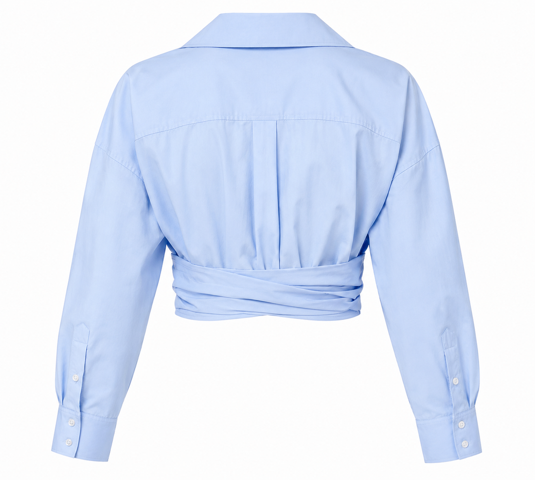 Alexander Wang Draped Cropped Shirt - 2