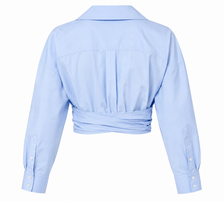 Alexander Wang Draped Cropped Shirt - 2