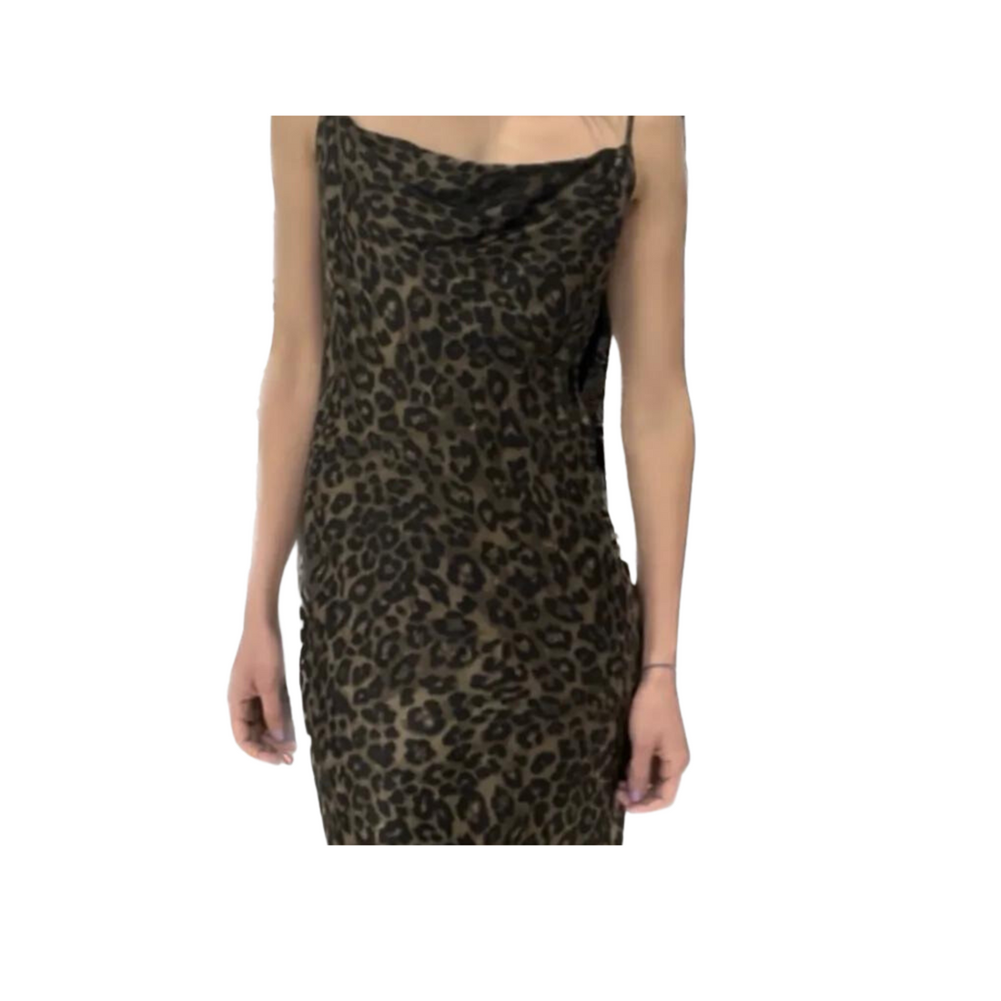 Zara Leopard Slip Dress