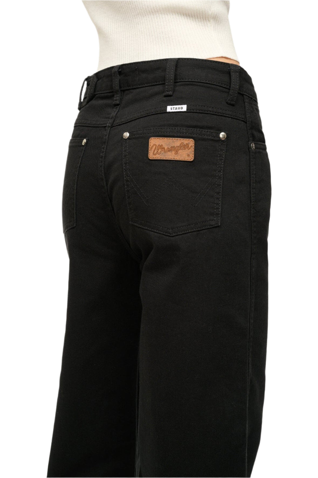 STAUD + WRANGLER THE LOOSE JEAN BLACK- 26X32