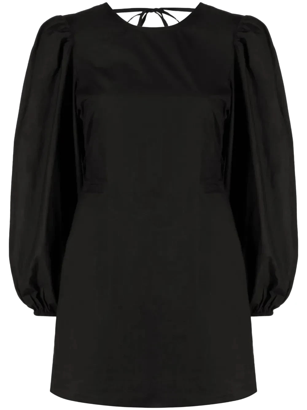 Ganni Cotton Poplin Open Back Mini Dress- S/M
