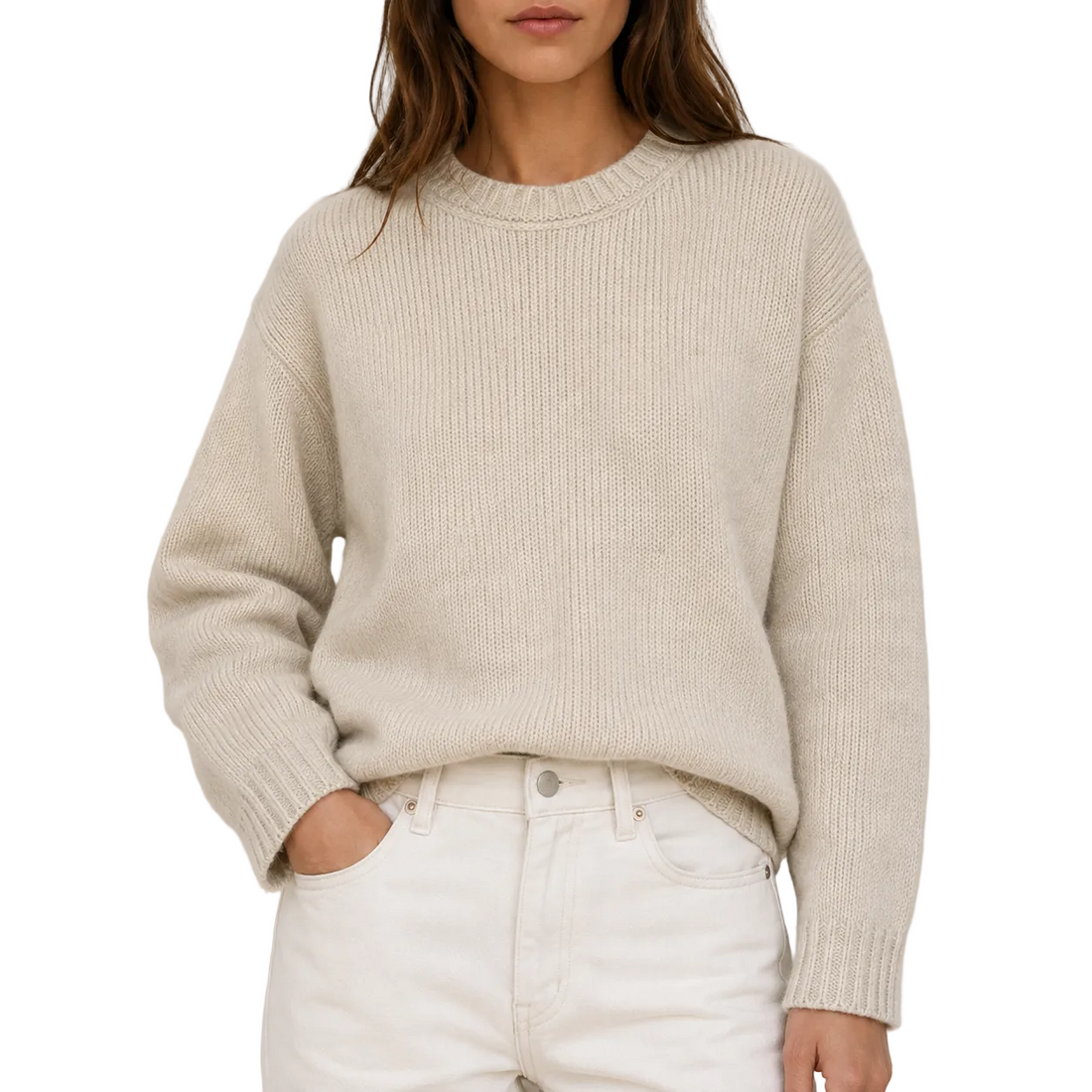 Jenni Kayne - Baby Alpaca Crew neck Sweater - M