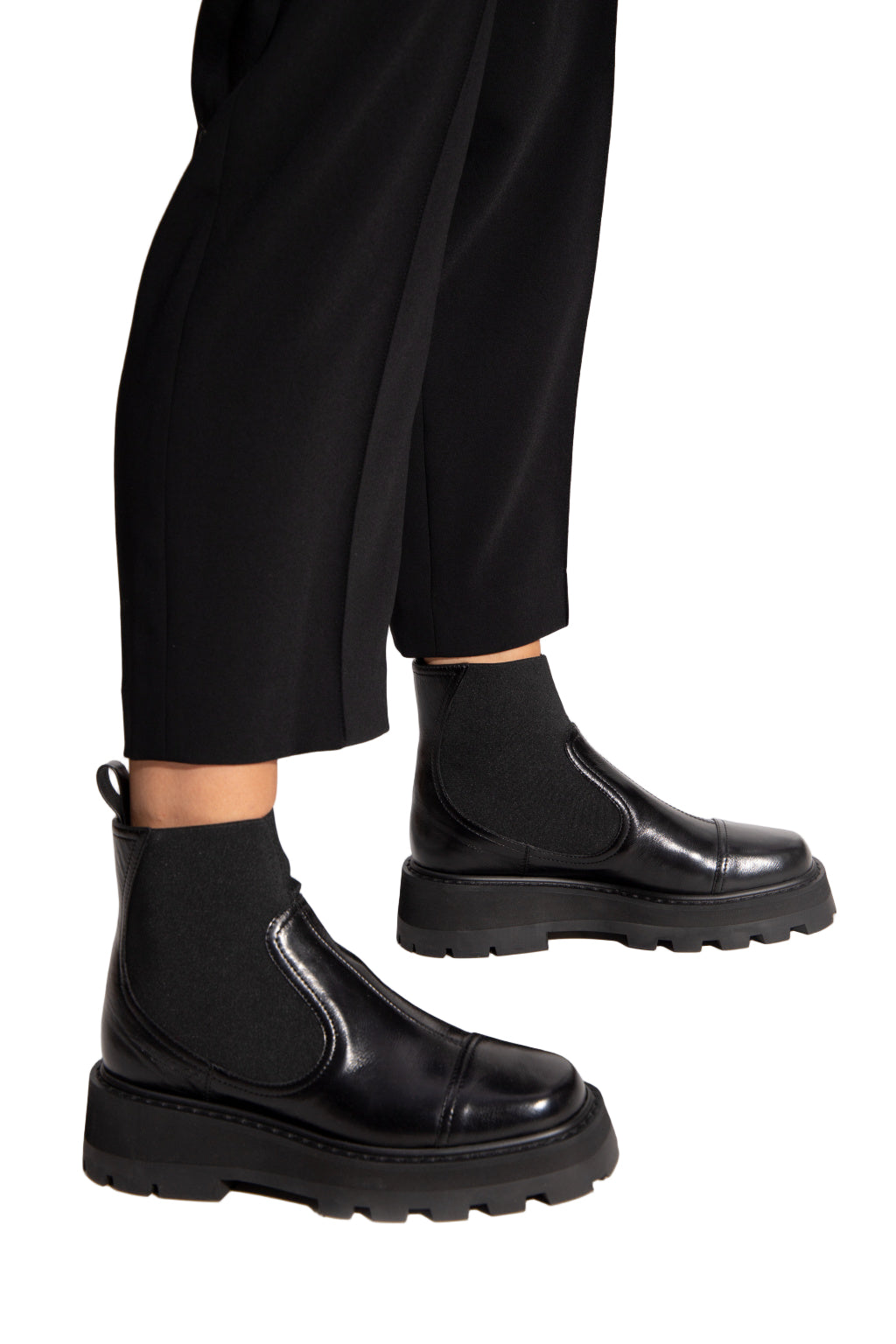 Jimmy Choo Clayton Leather Flat Ankle Boots - 39