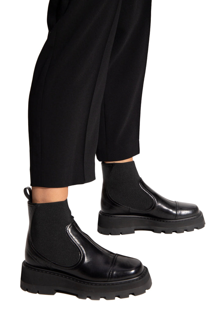 Jimmy Choo Clayton Leather Flat Ankle Boots - 39