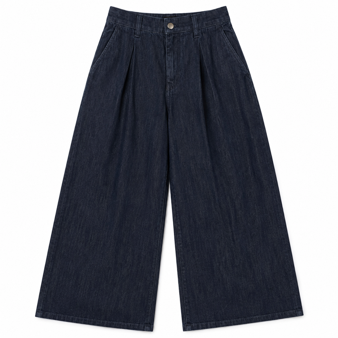 Theory Pleated Wide-leg Denim Pants - 25