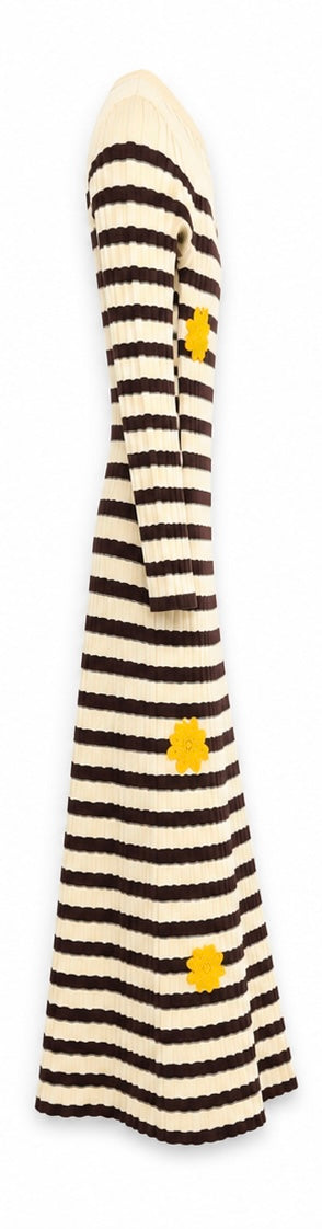 Tressé Paris Long Flared Knit Dress - T1
