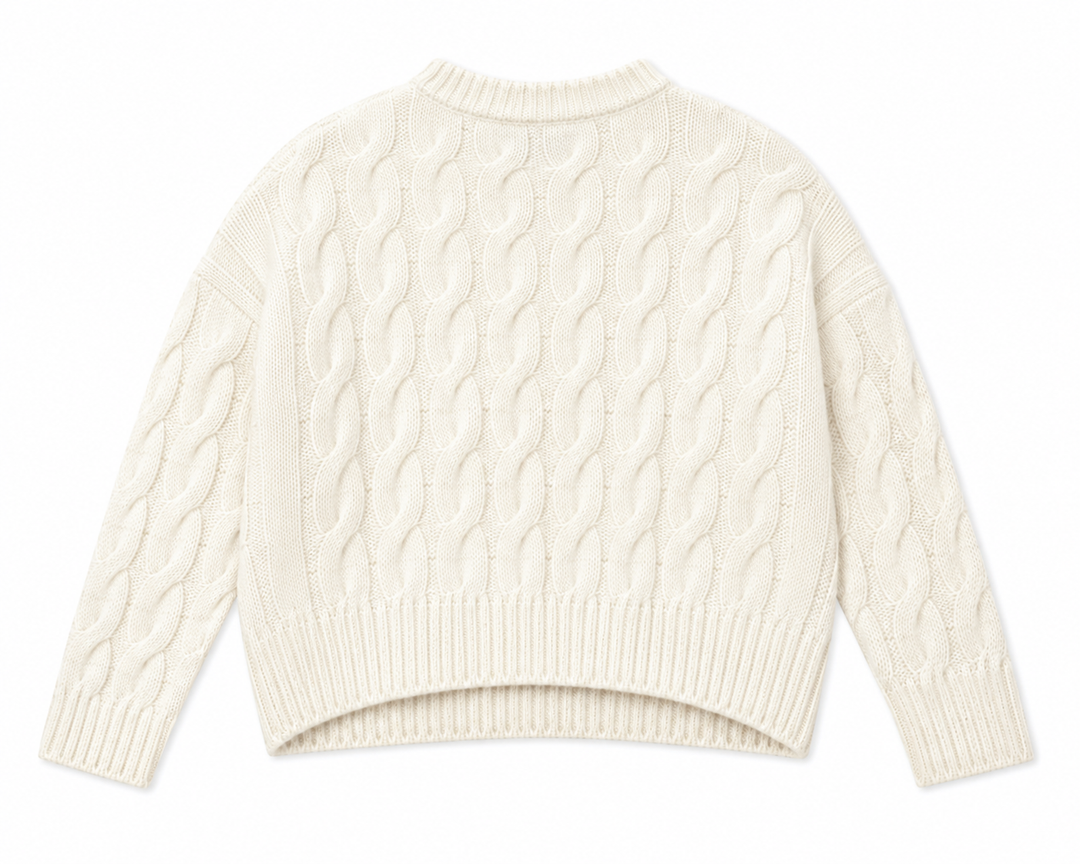 Jenni Kayne - Cable Serena Crew Neck Sweater - M