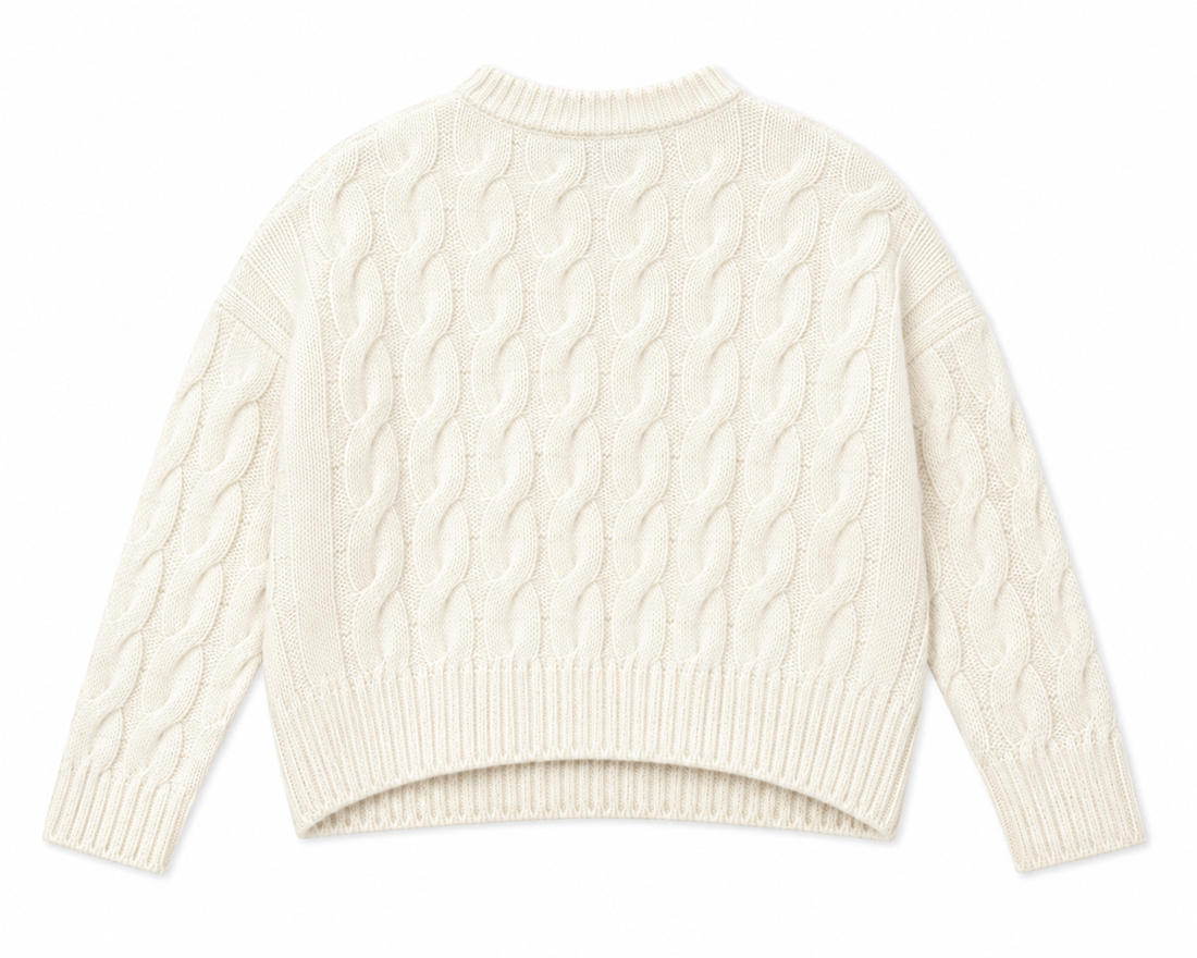 Jenni Kayne - Cable Serena Crew Neck Sweater - M