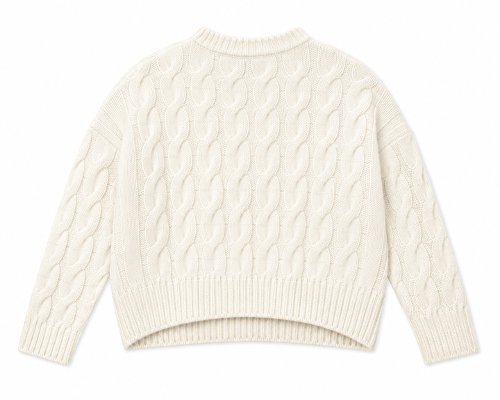 Jenni Kayne - Cable Serena Crew Neck Sweater - M