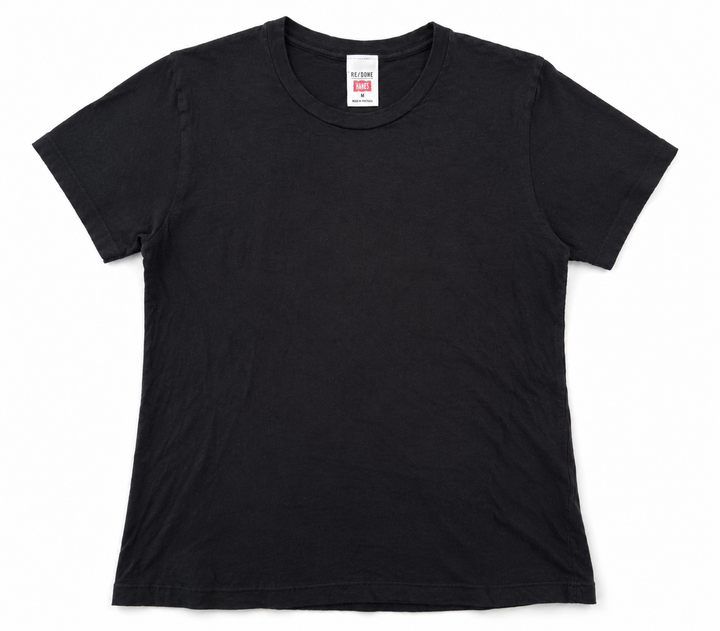 RE/Done x Hanes Black Tee - M