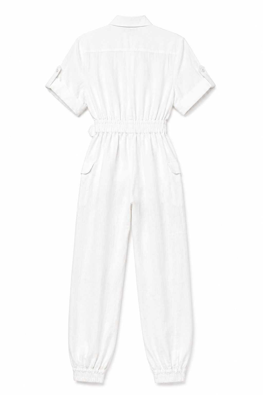 Zimmermann White Linen Utility Jumpsuit - 0