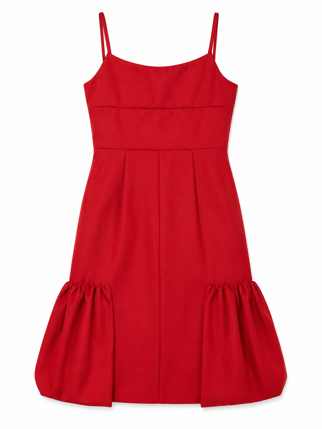 Prada F/W 2017 Mikado Ruffle-Hem Dress - 38