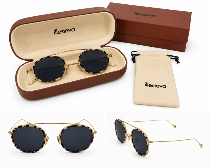 Illesteva Leonard II Round Sunglasses