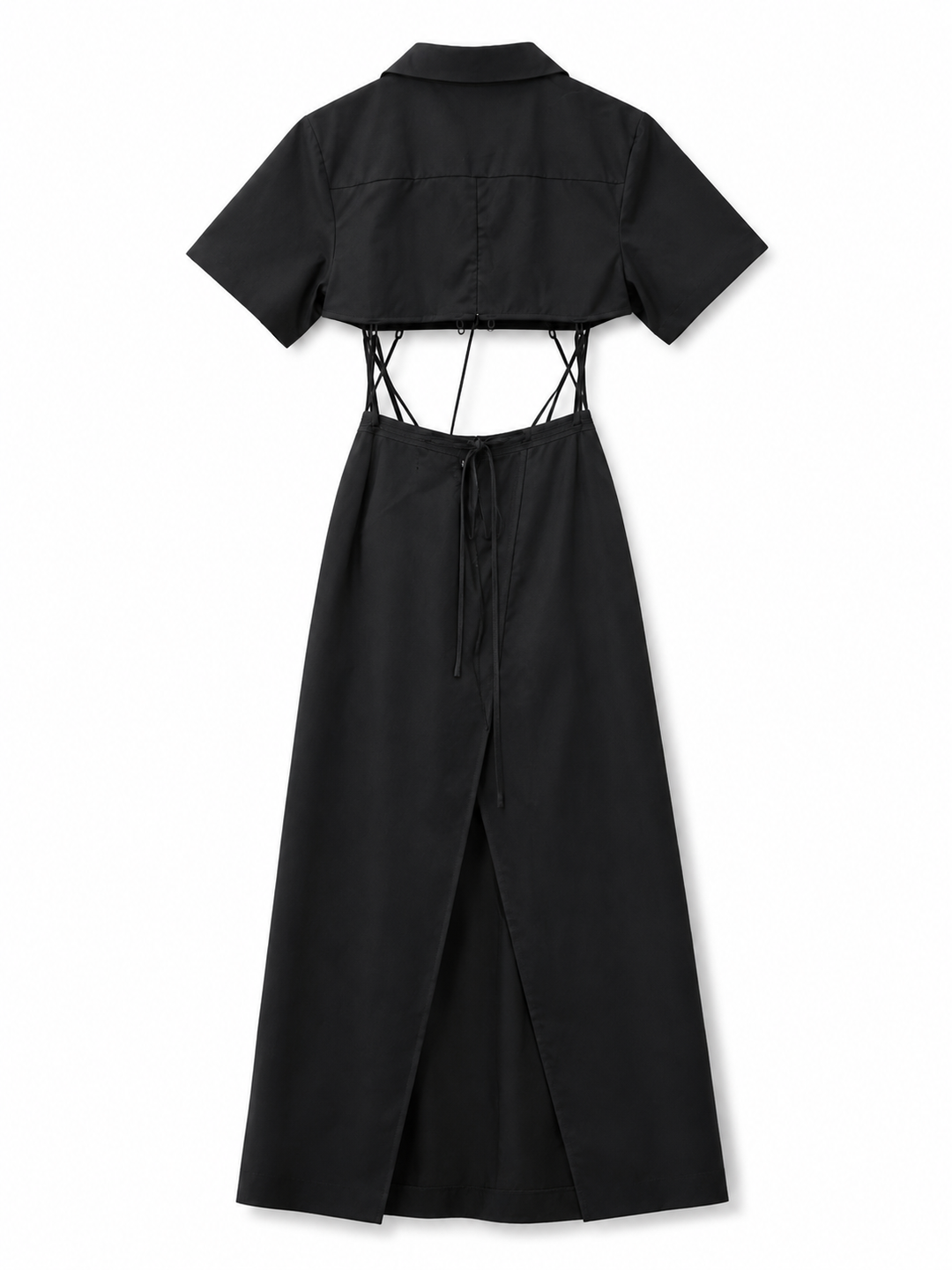 Christopher Esber Black Cutout Wool Maxi Dress - 6