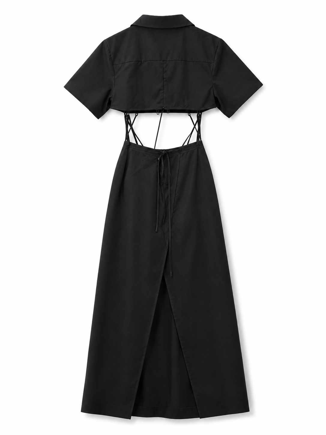 Christopher Esber Black Cutout Wool Maxi Dress - 6