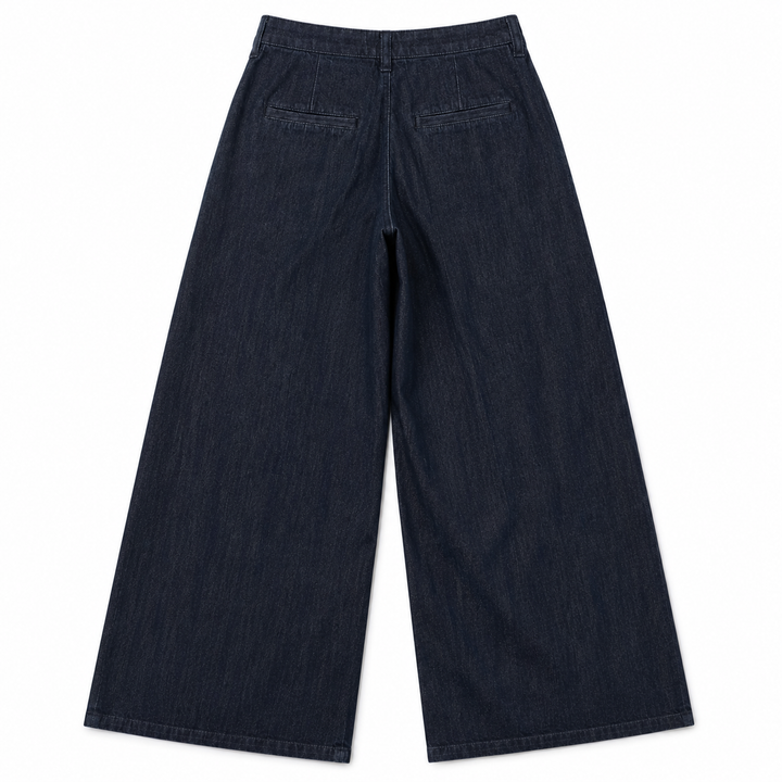 Theory Pleated Wide-leg Denim Pants - 25