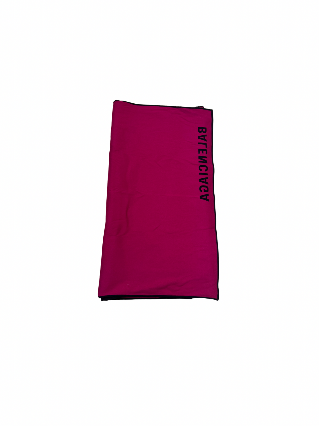 Balenciaga Black and Pink Throw Blanket