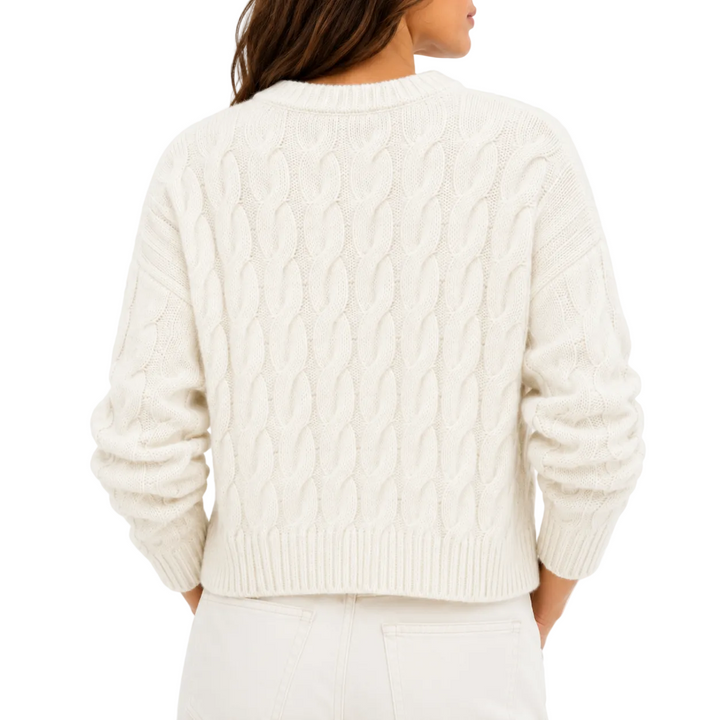 Jenni Kayne - Cable Serena Crew Neck Sweater - M